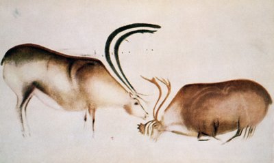Male and Female Deer, Magdalenian School, c.13000 BC by Paleolithic